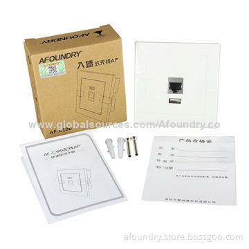 150Mbps PoE Wall-mounted Wireless Access Point, Network Managed Service Supported